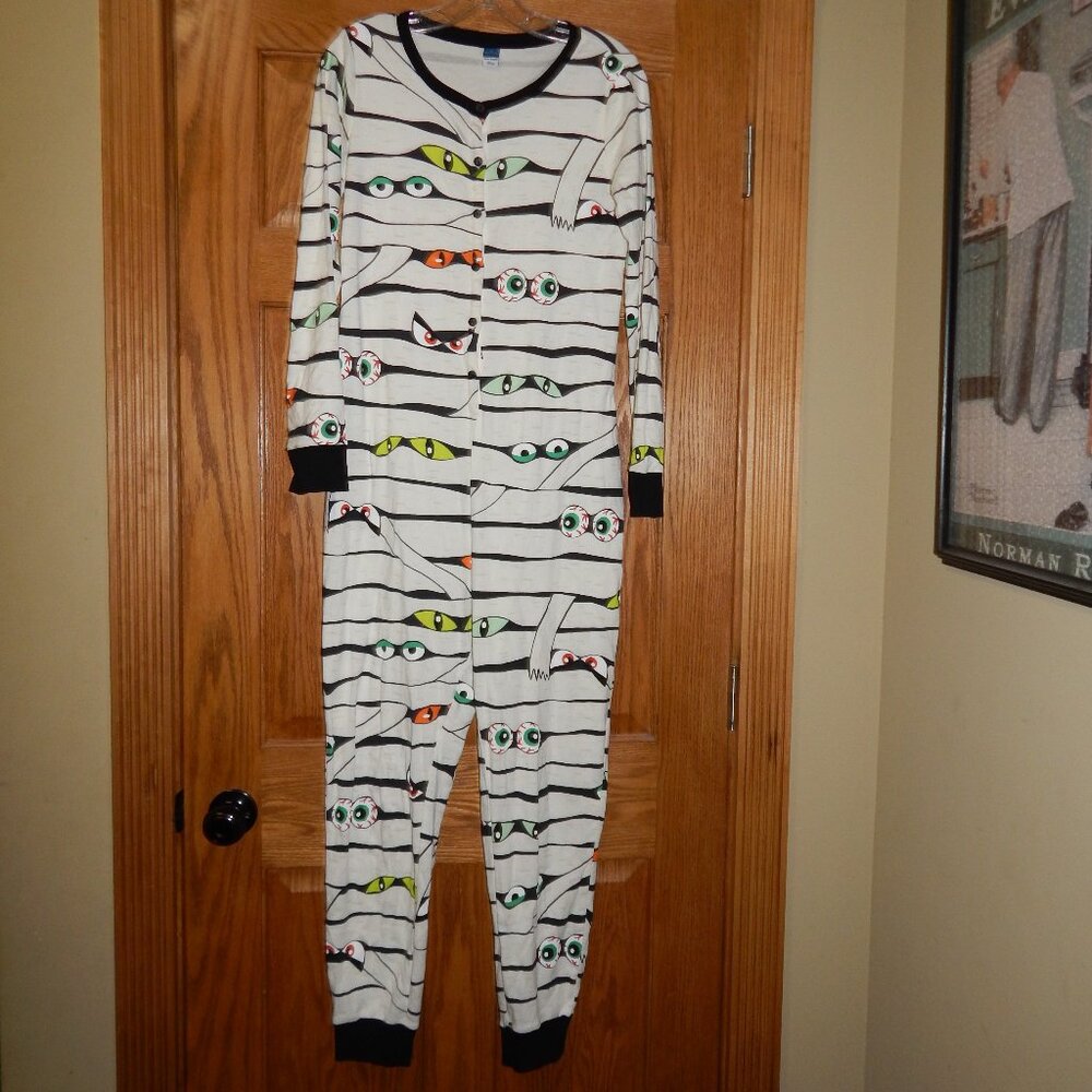 Old Navy Eye Want My Mummy Halloween Costume Pajamas Unisex Men Women Size M